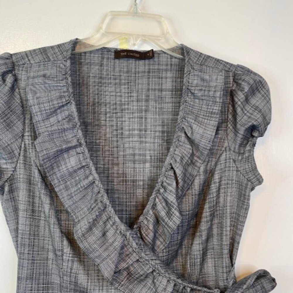 The limited Gray plaid wrapped skirt - Picture 2 of 8